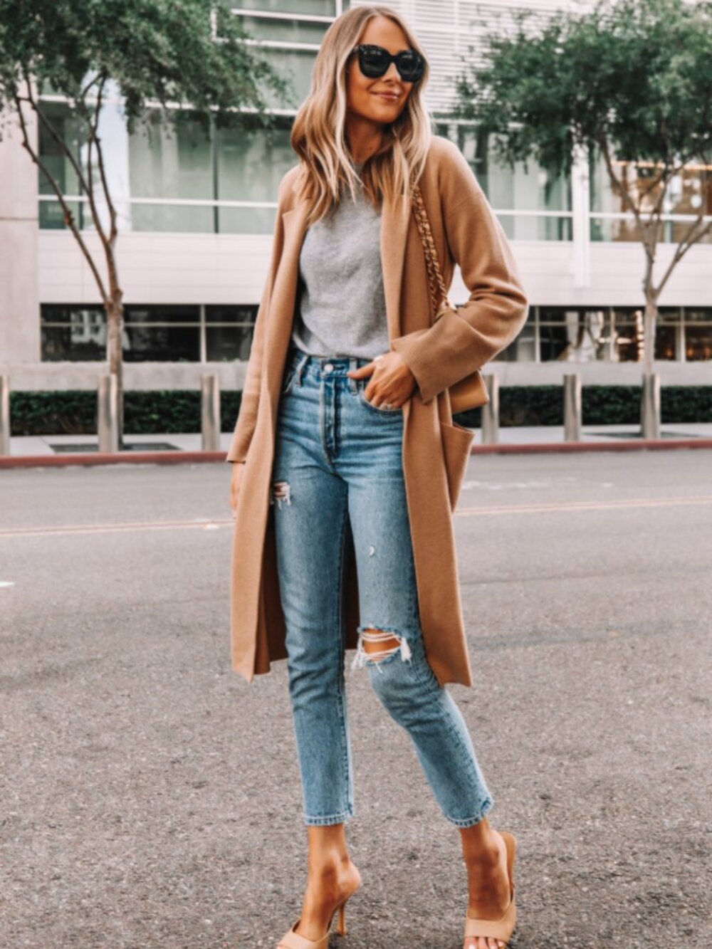 J. CREW Ella Open-front Long Sweater-blazer in Camel Sz M - NWT!!